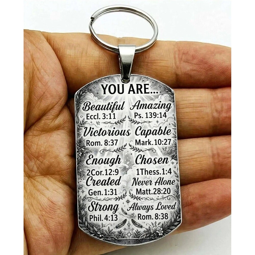 God Lord Jesus Christ Stainless Keychain Reminder Faith Bless Faith You Amazing